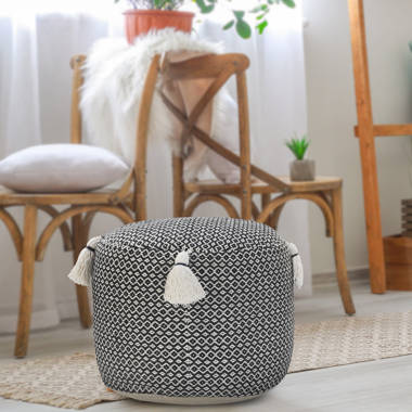 Tall pouf online stool